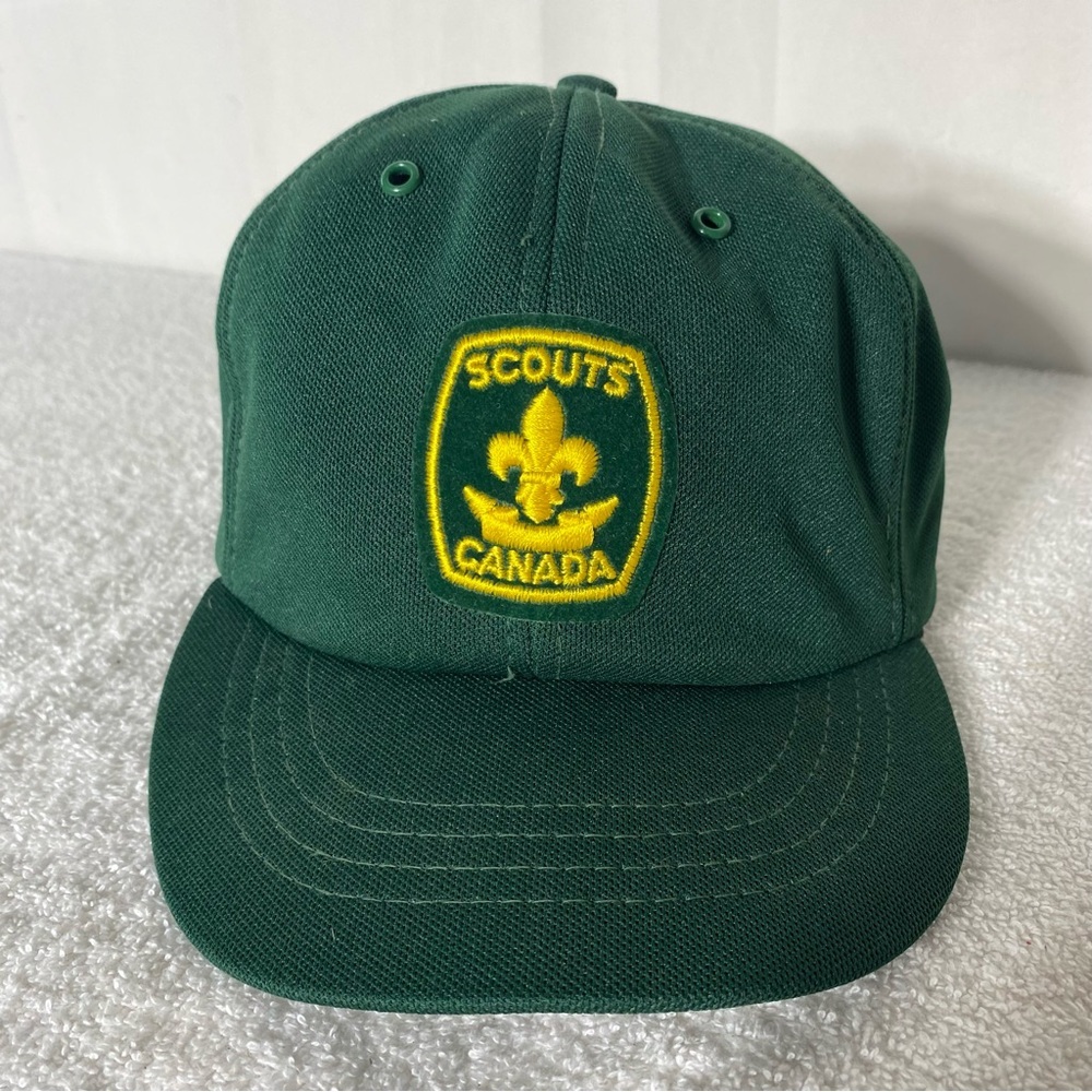 Vintage Boy Scouts Of Canada Official Beret Green Hat